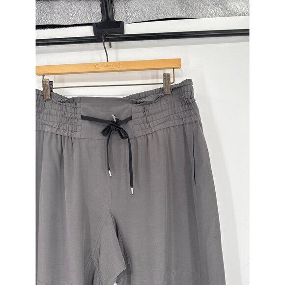 Diane Von Furstenberg Gray Silk Womens Pants Size 6 cropped - Picture 2 of 6